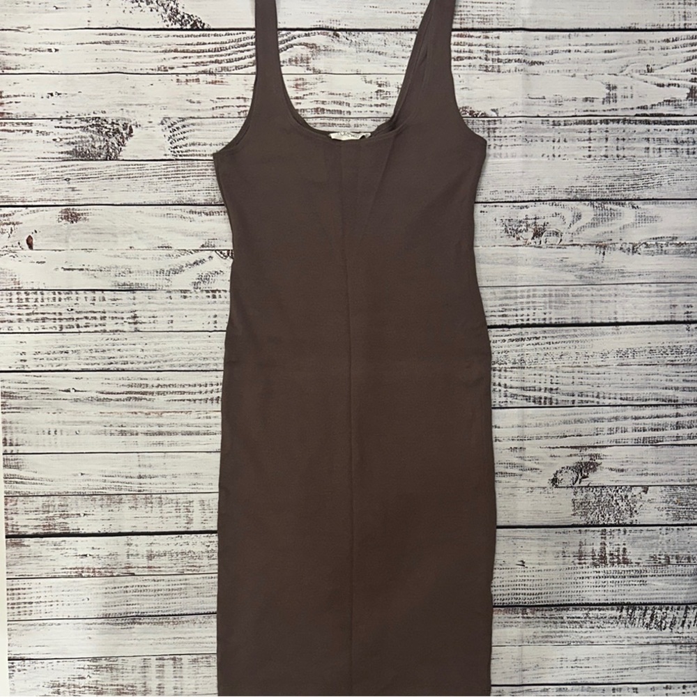 Forever 21 Brown Sleeveless Bodycon Midi Dress Sz. S